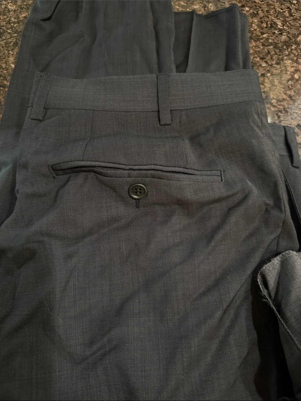 Canali Dark Charcoal Dress Pants